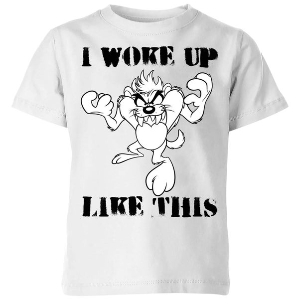 Camiseta Looney Tunes Taz Me He Despertado Así - Niño - Blanco