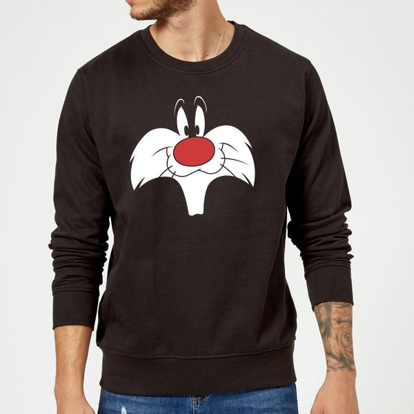 Looney Tunes Sylvester Big Face Sweatshirt - Black