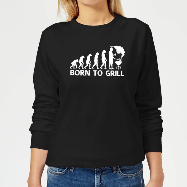 Born To Grill Women's Sweatshirt - Black