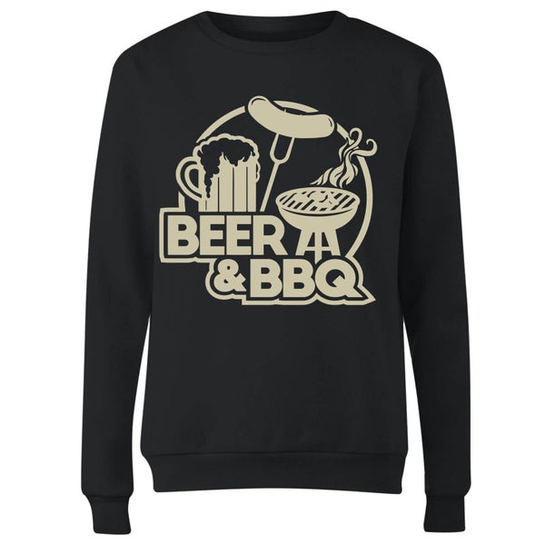 Beer & BBQ Women's Sweatshirt - Black