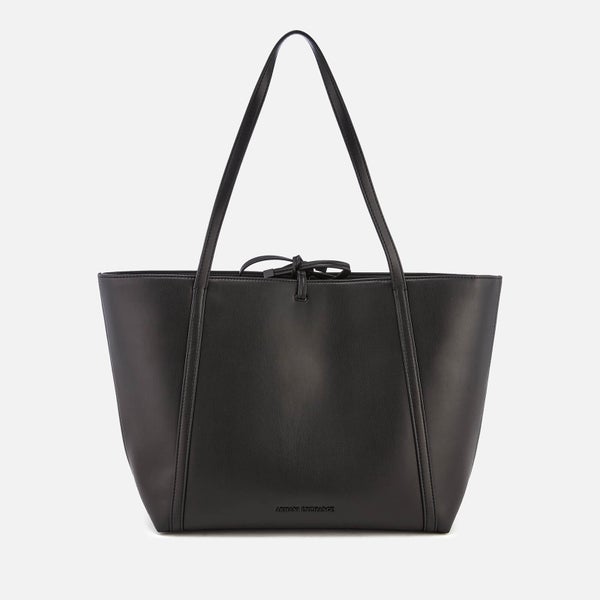 Armani Exchange Women's Nappa Look Tote Bag - Black