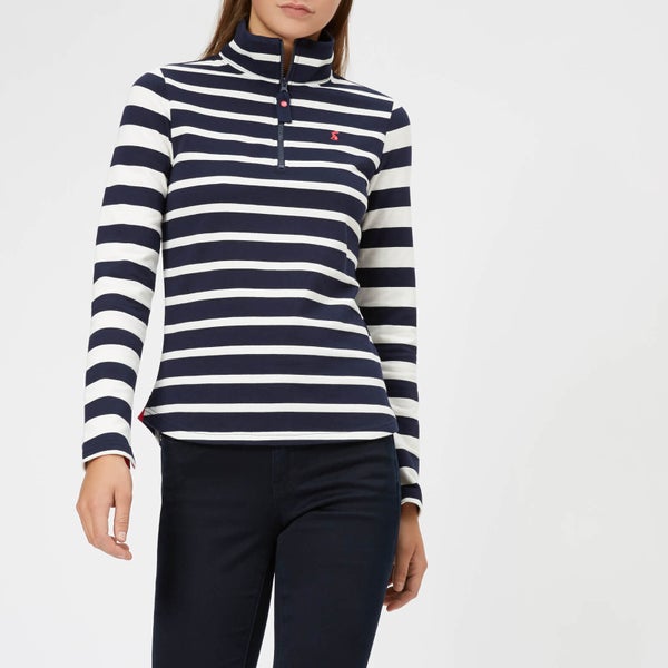 Joules Women's Fairdale Half Zip Sweatshirt - Navy Stripe