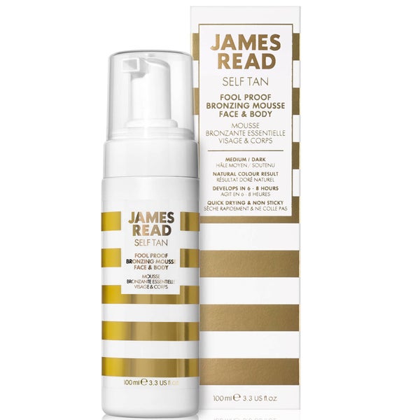 James Read Foolproof Bronzing Face and Body Mousse -rusketusvaahto, Dark 100ml