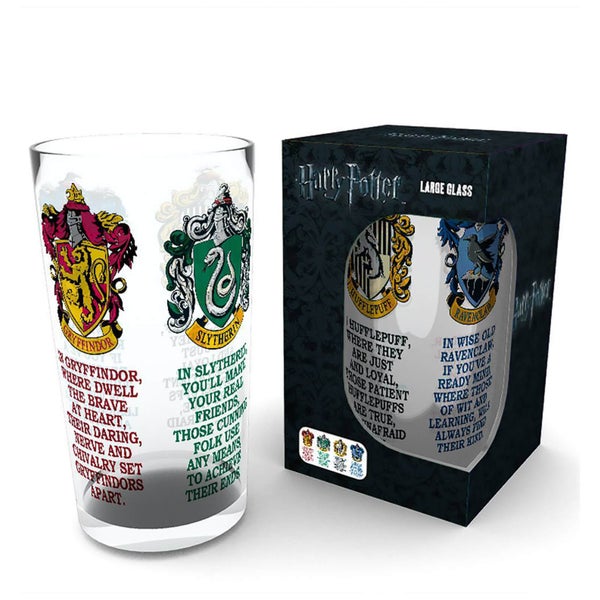 Harry Potter House Crests Large Glasses