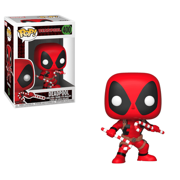 Marvel Holiday - Deadpool avec Candy Canes Pop! Figurine en vinyle