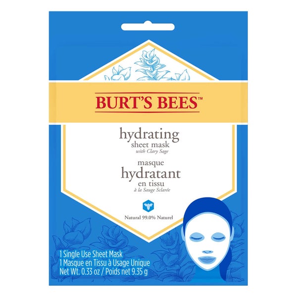 Masque hydratant en tissu à usage unique Burt's Bees