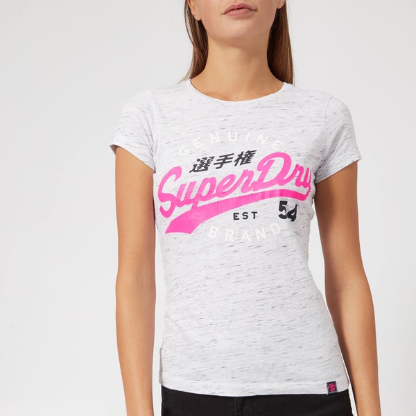 Superdry Women's SD 54 Entry T-Shirt - Injected Heel Flip Grey
