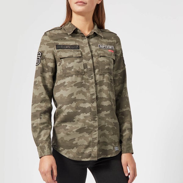 Superdry Women's Emma Military Shirt Jacket - Faded Camo