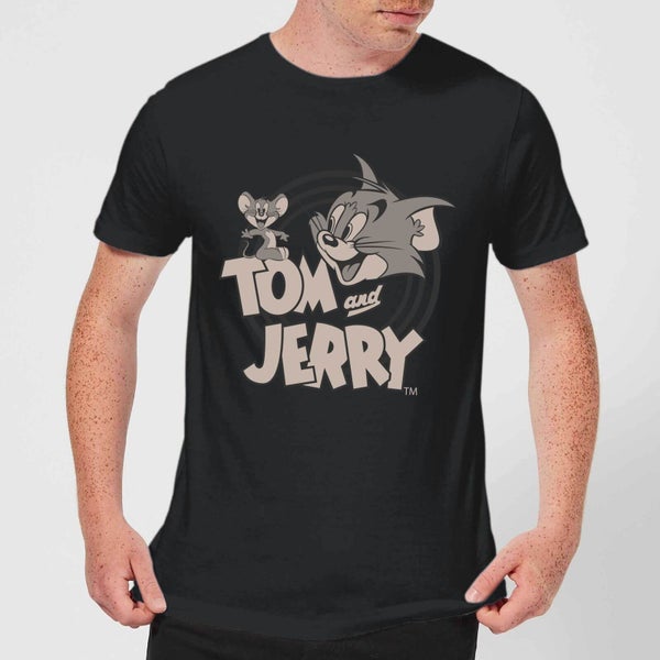 Tom & Jerry Circle Men's T-Shirt - Black