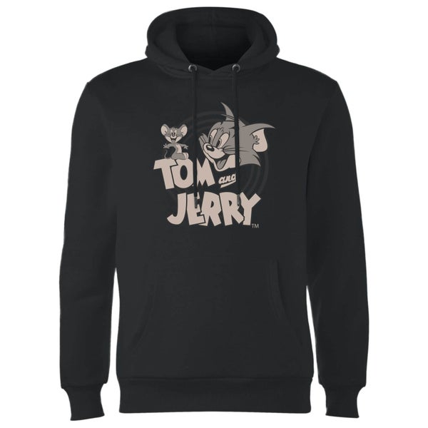 Tom & Jerry Circle Hoodie - Black