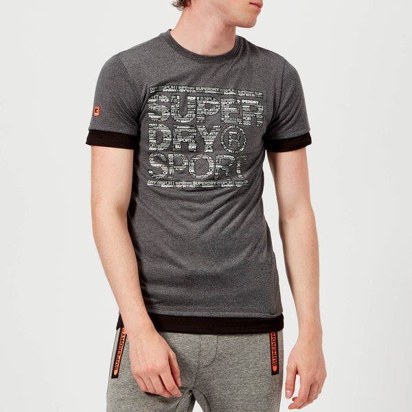 Superdry Sport Men's Tech Longline Short Sleeve T-Shirt - Steel Twist