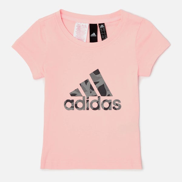 adidas Girls Logo T-Shirt - Haze Coral