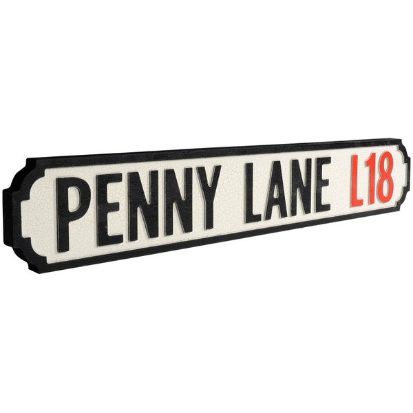Signe en Métal Vintage Penny Lane L18 - Shh Interiors