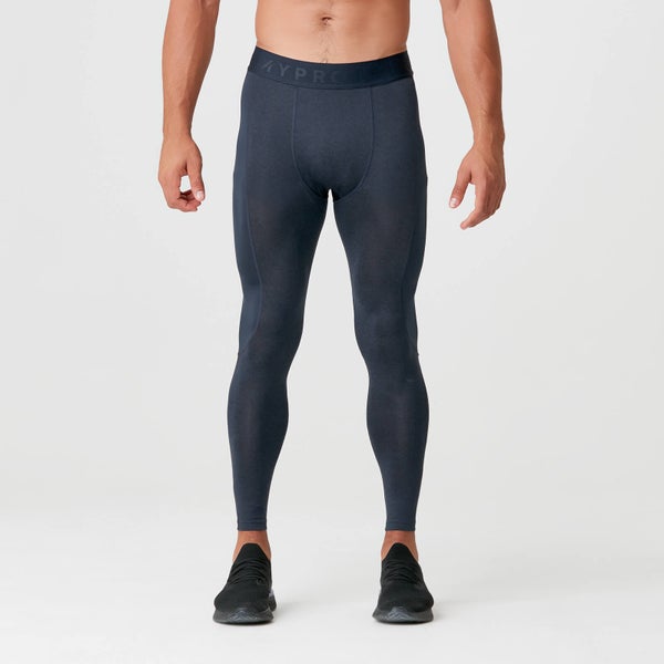 Charge Compression Tights - Navy Marl - XS