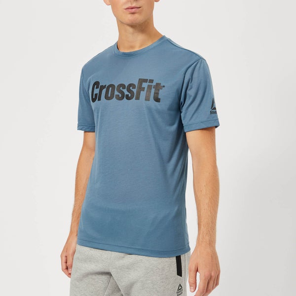 Reebok Men's CrossFit Logo T-Shirt - Blue