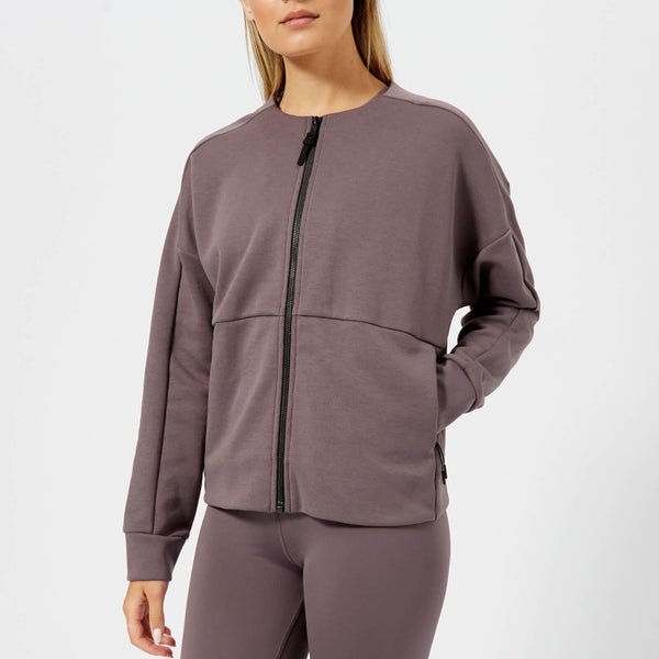 Reebok Women's Full-Zip Coverup Sweatshirt - Almost Grey
