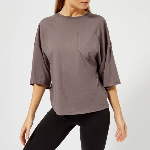 Reebok Women's Pocket Short Sleeve T-Shirt - Almost Grey