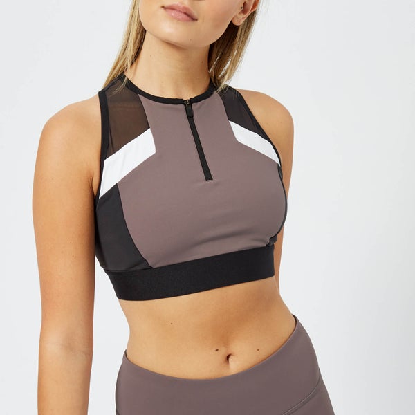 Reebok Women's Colour Block Crop Top - Almost Grey