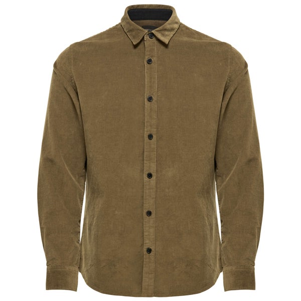 Only & Sons Men's Marshall Long Sleeve Corduroy Shirt - Ermine