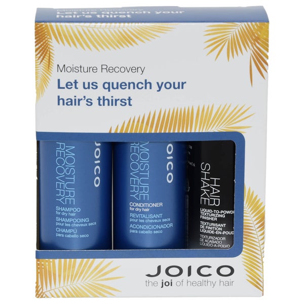 Joico Moisture Recovery Trio Travel Set - Shampoo 50ml & Conditioner 50ml & Hair Shake 50ml