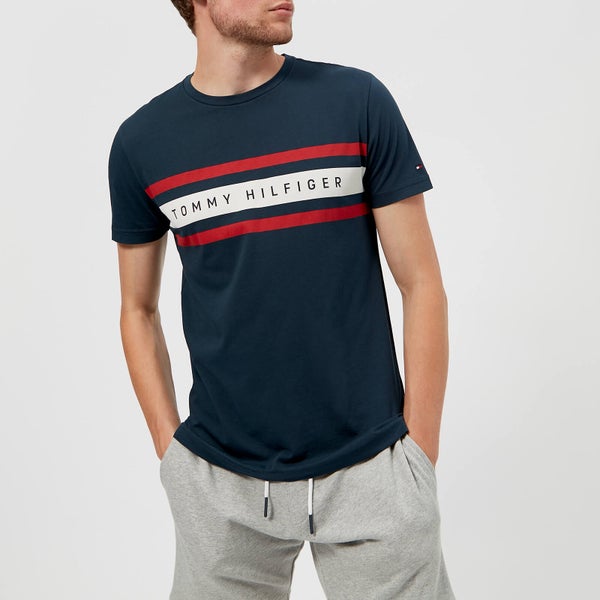 Tommy Hilfiger Men's Logo Band Graphic T-Shirt - Navy Blazer