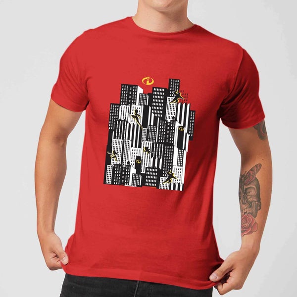 The Incredibles 2 Skyline Men's T-Shirt - Red