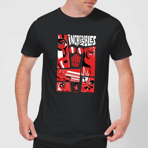 The Incredibles 2 Poster T-shirt - Zwart