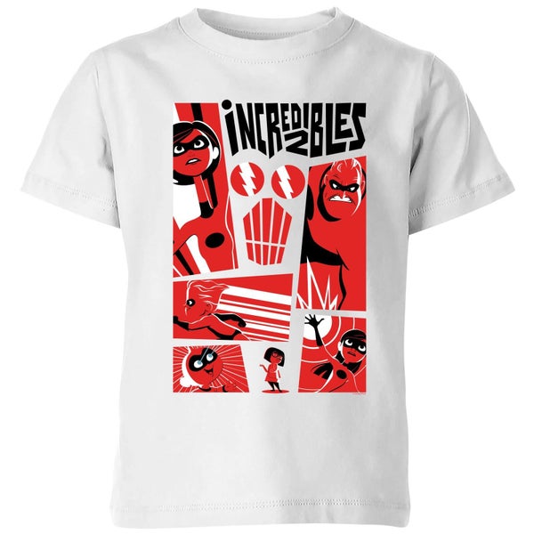 The Incredibles 2 Poster Kids T-shirt - Wit