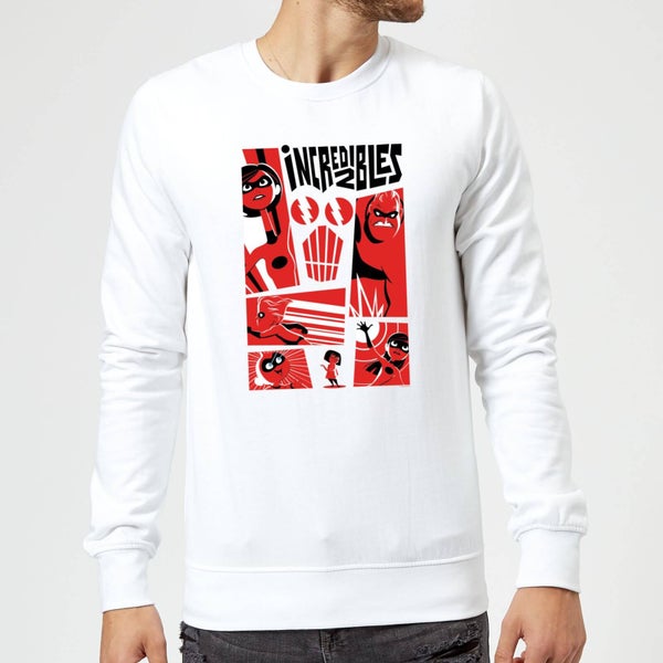 The Incredibles 2 Poster Sweatshirt - White