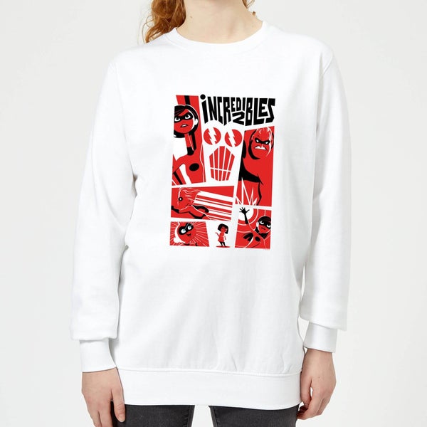 The Incredibles 2 Poster Women's Sweatshirt - White