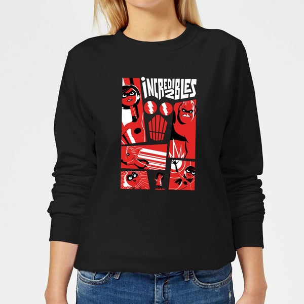 The Incredibles 2 Poster Women's Sweatshirt - Black