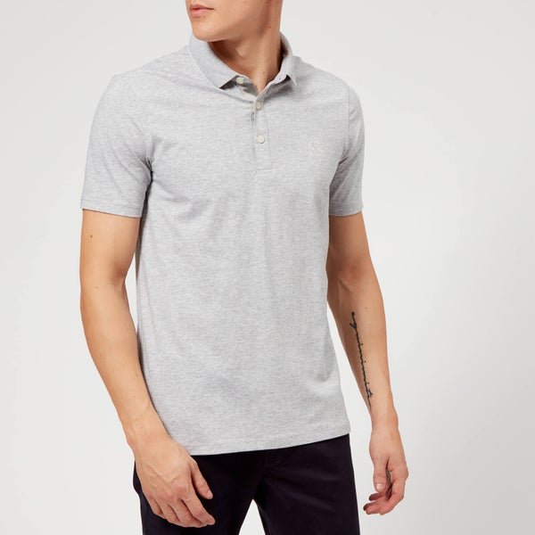 Armani Exchange Men's Slim Tipped Polo Shirt - Grey