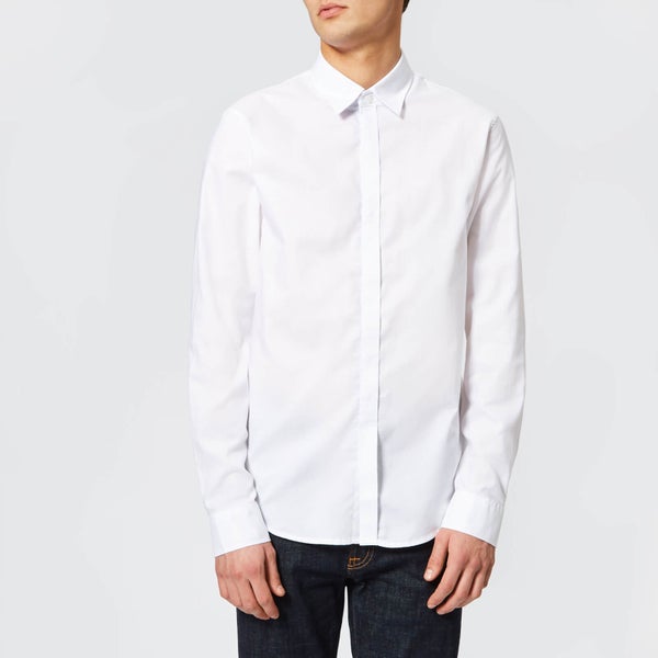 Armani Exchange Men's Slim Oxford Long Sleeve Shirt - White