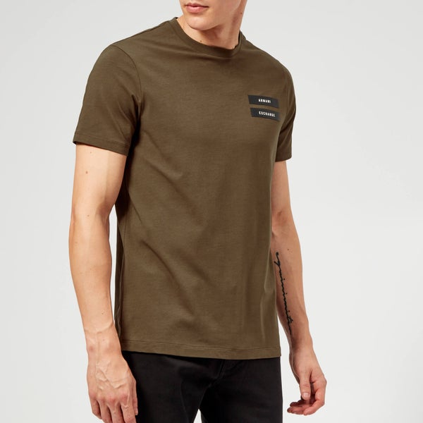 Armani Exchange Men's Military Logo T-Shirt - Wren