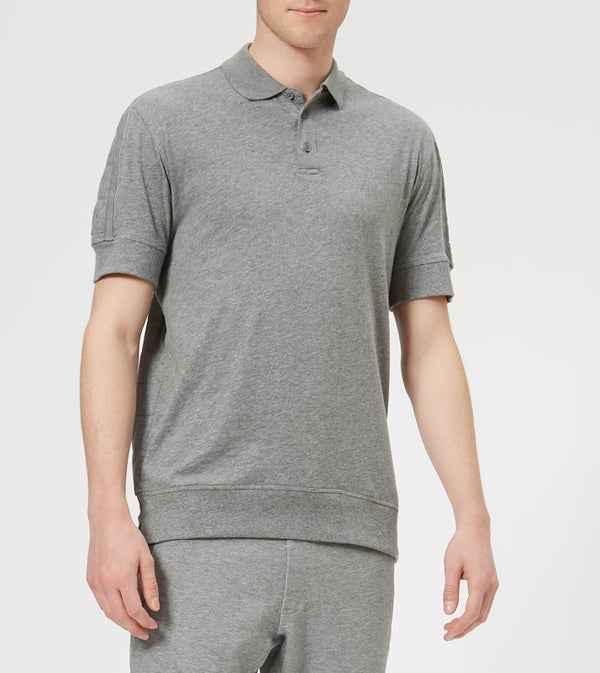 Armani Exchange Men's Quilted Polo Shirt - Grey