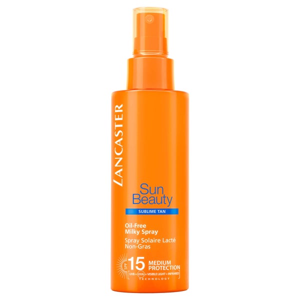 Spray com FPS 15 Sun Beauty Oil Free Milky da Lancaster 150 ml