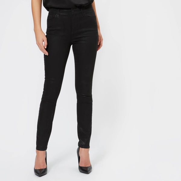 Armani Exchange Women's 5 Pocket Super Skinny High Rise Jeans - Black