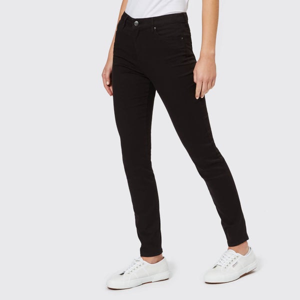 Armani Exchange Women's 5 Pocket Super Skinny High Rise Jeans - Black Denim