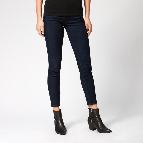 Armani Exchange Women's 5 Pocket Super Skinny Cropped Jeans - Indigo Denim
