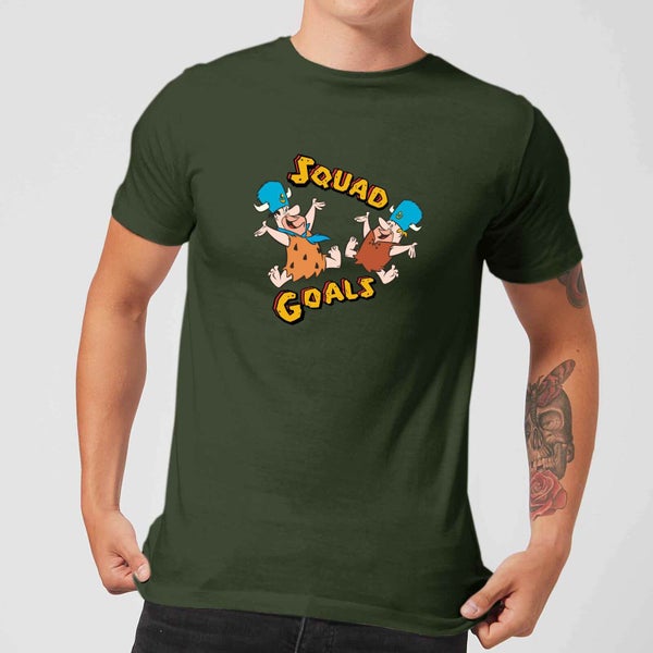 T-Shirt Homme La Famille Pierrafeu - Squad Goals - Vert