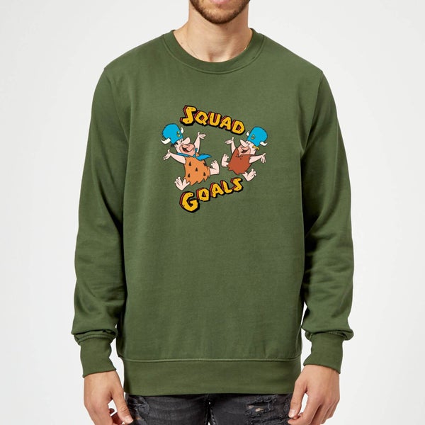 The Flintstones Squad Goals Sweatshirt - Forest Green