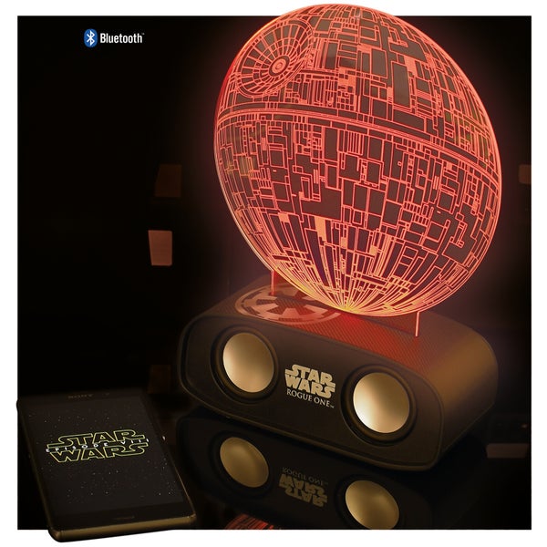 Star Wars Todesstern Licht- und Geräuschreaktive Bluetooth Lautsprecher