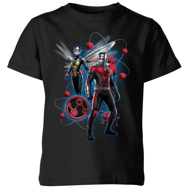 T-Shirt Enfant Ant-Man et la guêpe - Pose et Particules - Noir