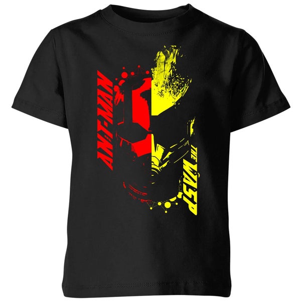 T-Shirt Enfant Ant-Man et la guêpe - Visage Double - Noir