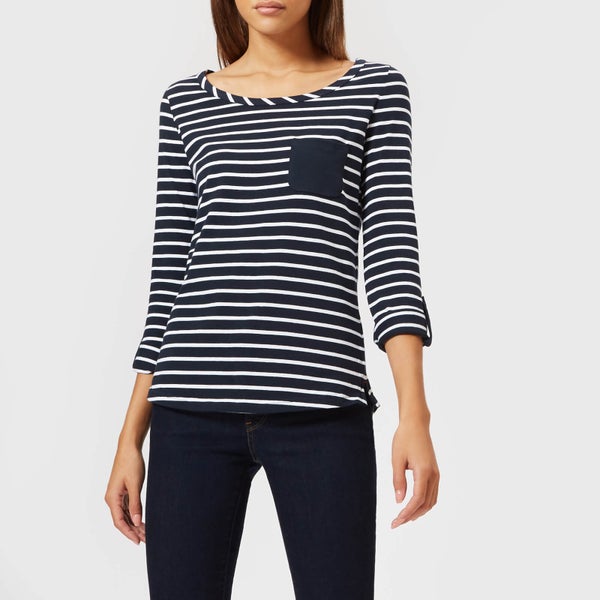 Barbour Women's Newquay Top - Navy/White