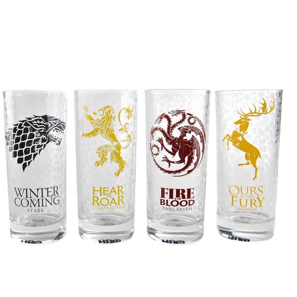 Lot de 4 Verres Game Of Thrones