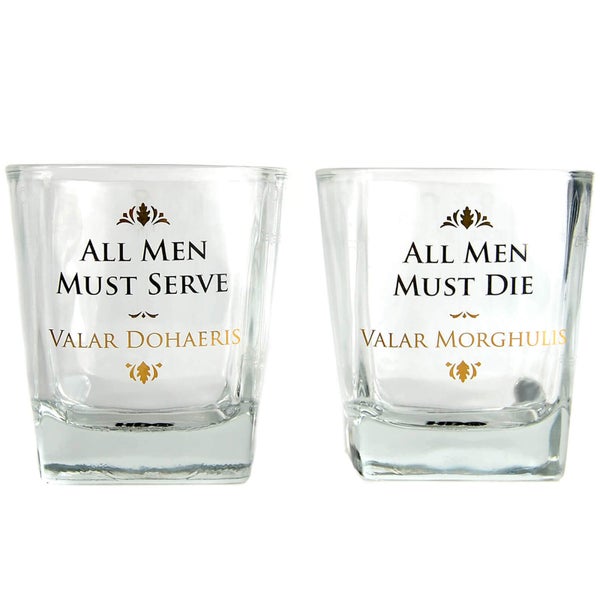 Game of Thrones Gläser Set (All Men must Die)