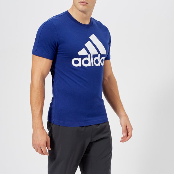 adidas Men's Essential Linear Short Sleeve T-Shirt - Mystery Ink