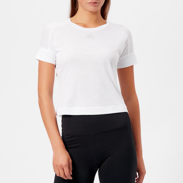 adidas Women's I.D Slim Short Sleeve T-Shirt - White