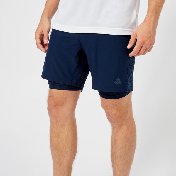 adidas Men's Supernova Dual 7 Inch Shorts - Collegiate Navy
